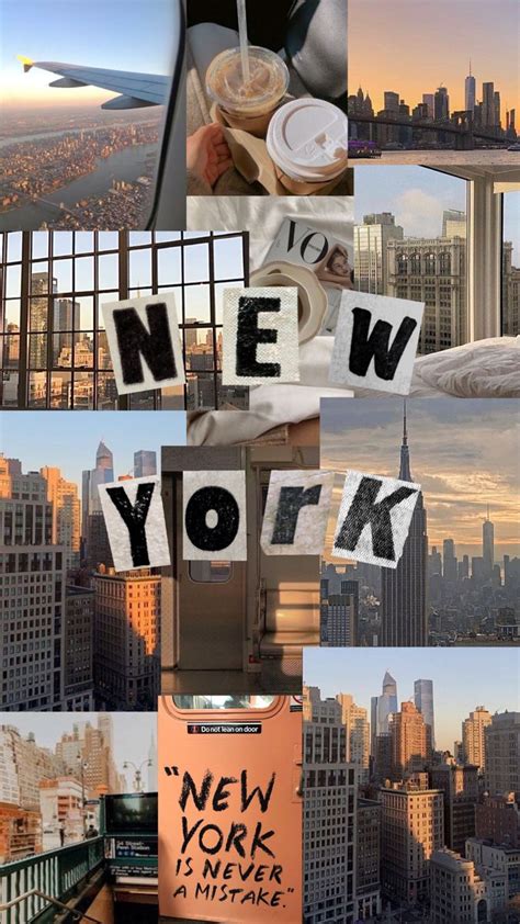 New York Aesthetic Wallpaper Collage Lani Terrance
