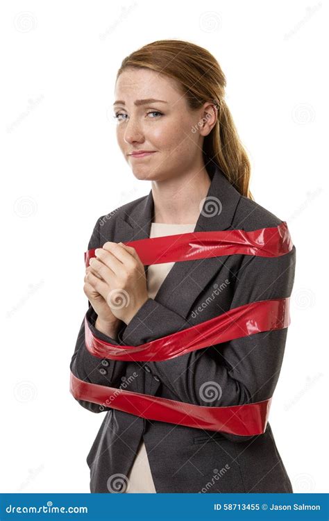 Caught Up In Red Tape Stock Image Image Of Bureaucracy 58713455