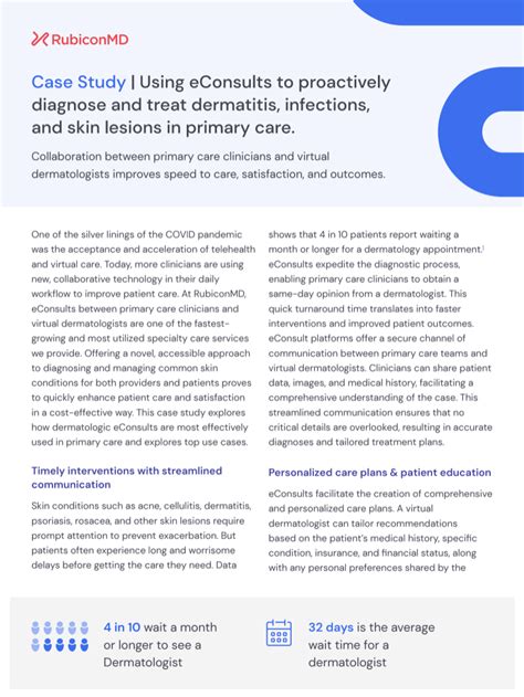 Case Study Proactively Diagnose And Treat Dermatologic Conditions
