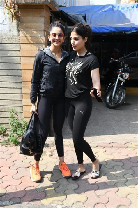 Rhea Chakraborty And Rakul Preet Singh Spotted At Gym In Mumbai