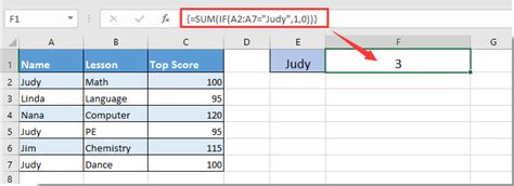 How To Add 1 To A Specified Cell If Cell Contains Certain Text In Excel