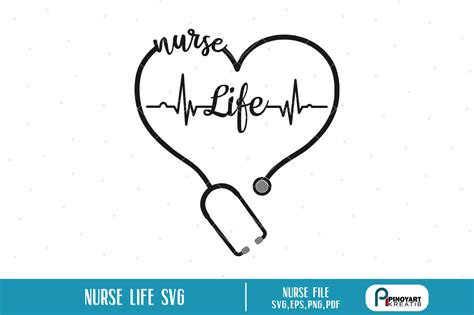 Heartbeat SVG Nurse SVG Doctor SVG Healthcare Svg Stethoscope Svg