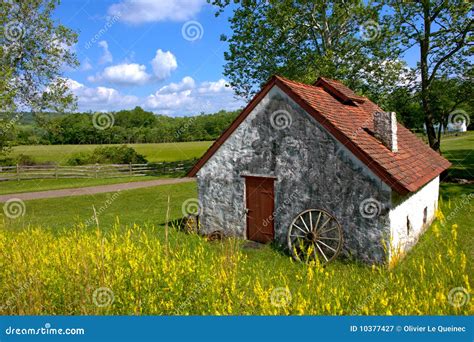 American Country Rural Landscape And Old Farmhouse Stock Image Image