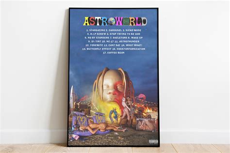 Travis Scott Astroworld Alternative Cover Poster 12x18 Etsy