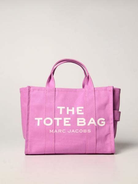 Marc Jacobs The Tote Bag In Canvas Cyclamen Marc Jacobs Tote Bags