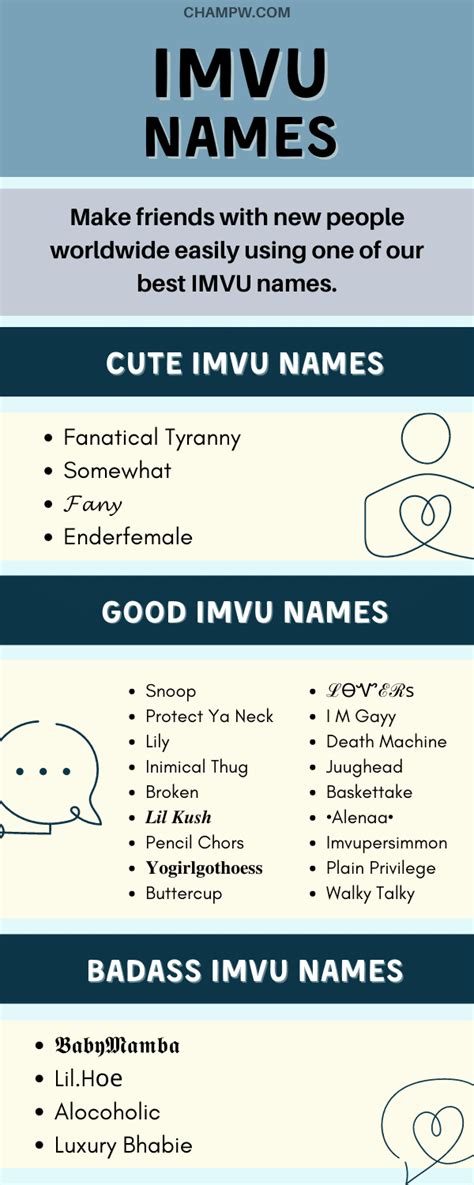 650 Attractive Imvu Names You Must Try To Make New Friends