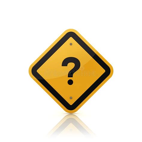 Road Sign With Question Mark Stock Illustration Illustration Of Faqs