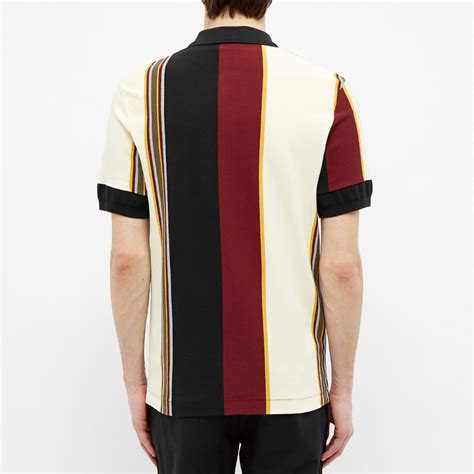 Fred Perry Vertical Stripe Polo Navy End Es