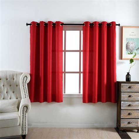 Red Window Curtain Panels Sale Red Curtains Bedroom Curtains Panel