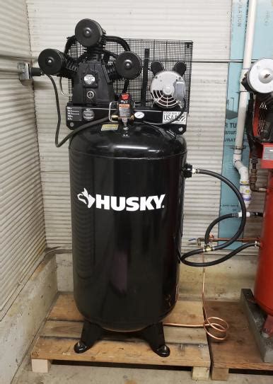 Husky 80 Gal 3 Cylinder Single Stage Electric Air Compressor C801h At