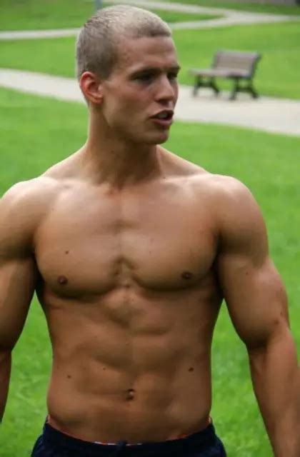 shirtless male muscular sports jock shaved head beefcake hunk photo 4x6 e2351 4 99 picclick