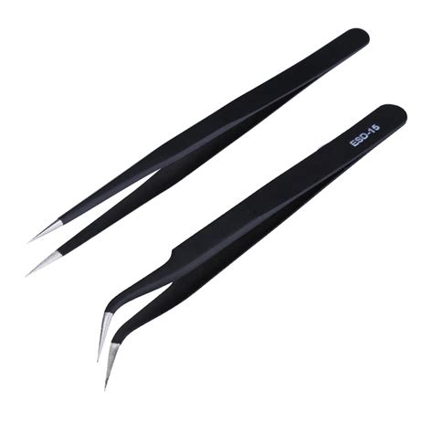 Купить Ручные инструменты 2pcslot Anti Static Precision Tweezers Set