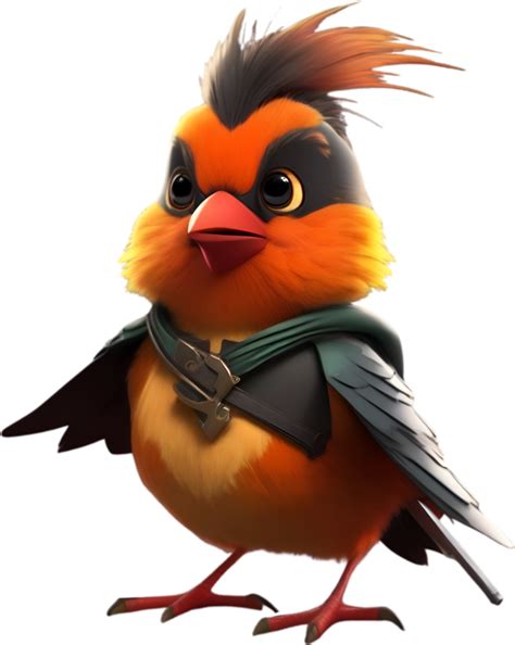 Ai Generated Cute Robin Bird In A Cartoon Character Ai Generated