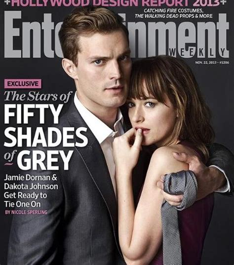 ‘50 Shades Of Grey Movie Cast Jamie Dornan And Dakota Johnson Pose As