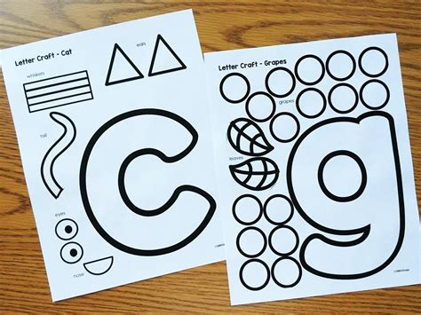 Alphabet Crafts And Printables Notebooks Simply Kinder Alphabet