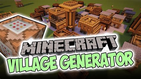 Minecraft One Command Village Generator Youtube