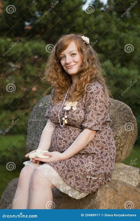 Future Redhead Mom Stock Image Image Of Belly Russian 20488917