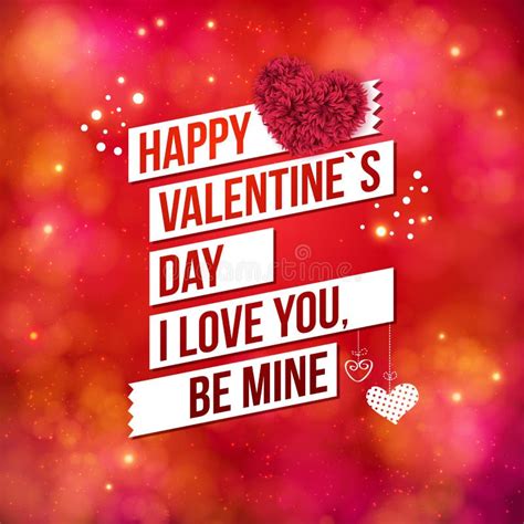 Greeting Card Design For Valentines Day Stock Vector Illustration Of