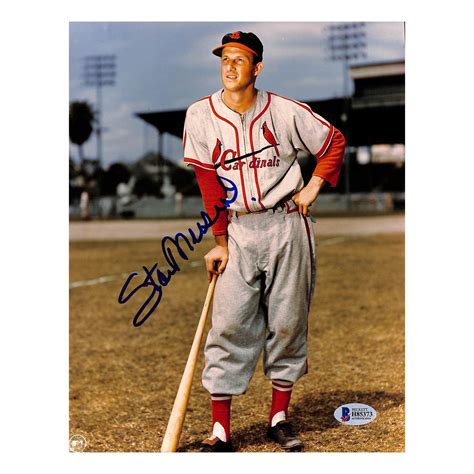 Signed Photo Cardinals Stan Musial Autographed Sports
