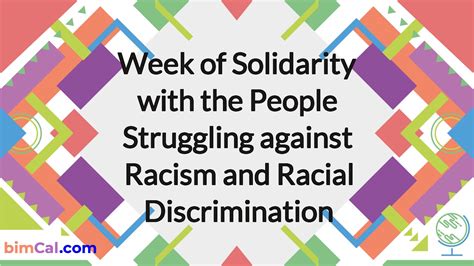 Week Of Solidarity With The People Struggling Against Racism And Racial