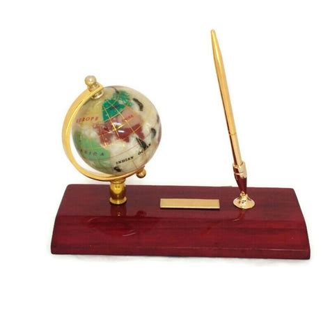 Heim Concept Executive Gemstone Globe Desktop Pen Holder Wayfair