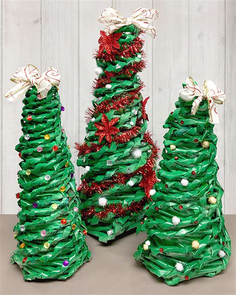Were Loving Newspaper Christmas Trees Crafted For You