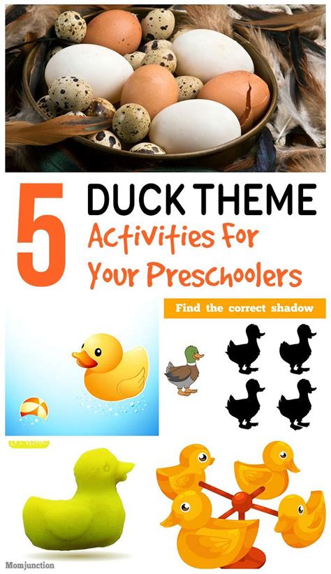 Plan for them to put it in their mouth if you have a mouther. 5 Fun Duck Activities For Preschoolers | Preschool ...