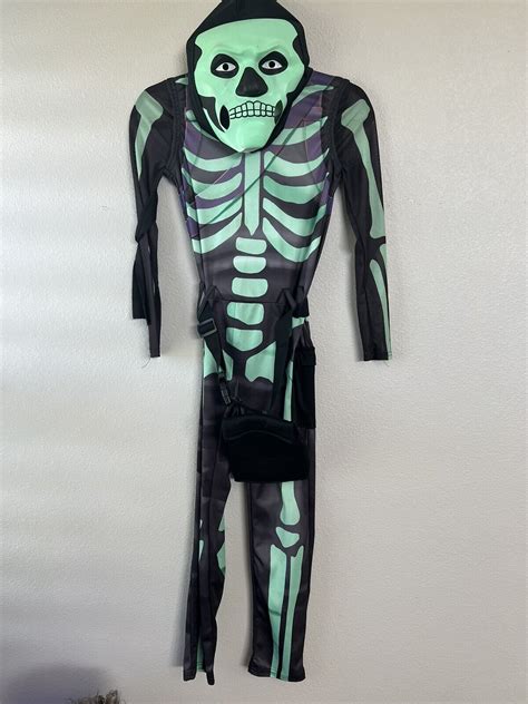 Fortnite Skull Trooper Kids Halloween Costume M Gem