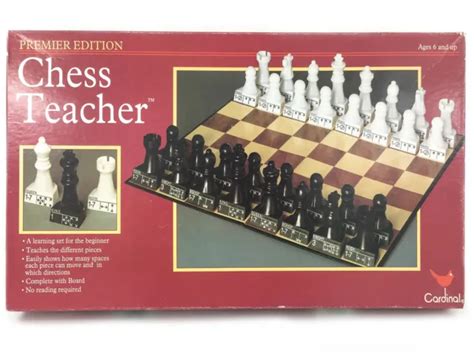 Vintage Premium Edition Chess Teacher Board Game 1981 Cardinal 1870