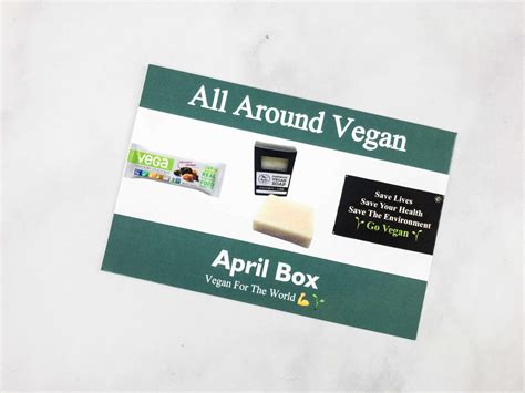 All Around Vegan Box April 2018 Subscription Box Review Coupon Hello Subscription