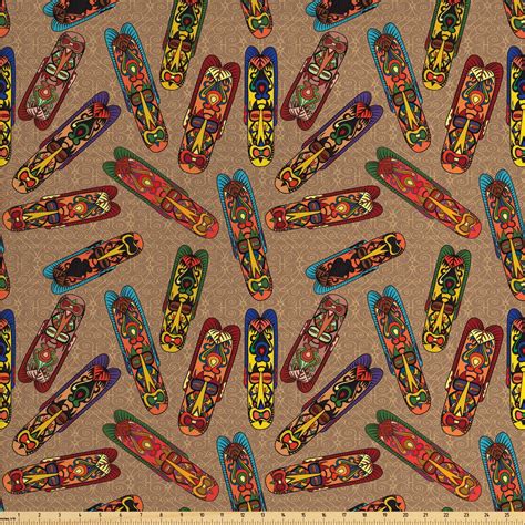 African Upholstery Fabric By The Yard Bakongo Colorful Design With