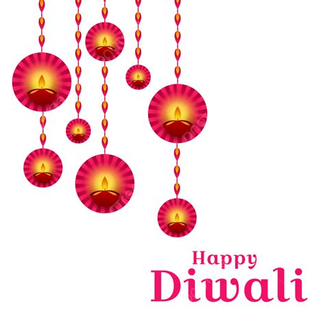 Happy Diwali Diya Design Festival Diwali Decorative Png And Vector