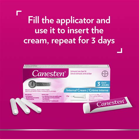 3 Day Cream Yeast Infection Treatment Canesten Canada