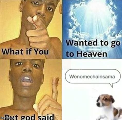What If God Said Wenomechainsama Imgflip
