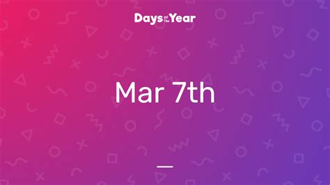 National Holidays On March 7th 2024 Days Of The Year