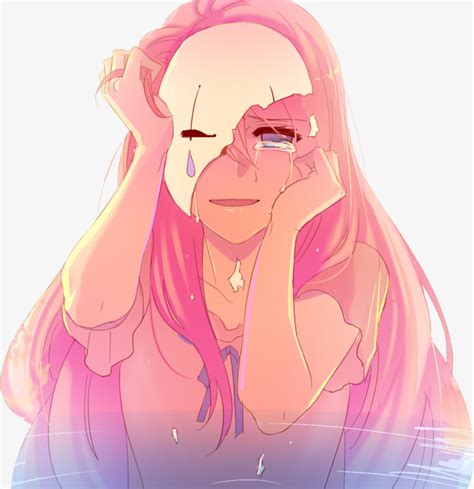 Vocaloid And Anime Image Anime Girl Crying Mask Hd Png Download 5763075 Png Images On Pngarea