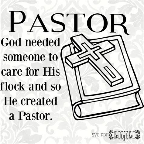 Pastor Svg God Needed Someone To Care For His Flock And So Etsy In