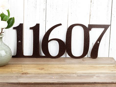 Metal House Numbers Outdoor House Number Address Plaque House