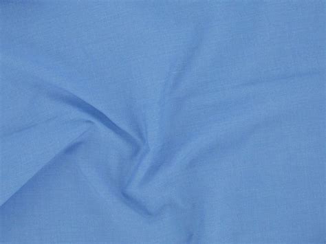 Plain Polycotton Fabric Sea Blue