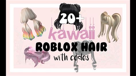 Roblox Hair Codes Kawaii Youtube