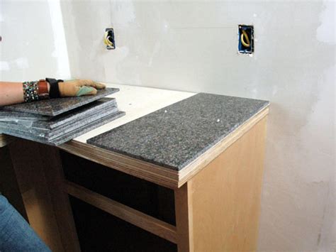 How To Install A Granite Tile Kitchen Countertop How Tos Diy
