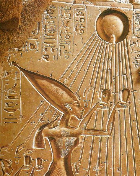 Akhenaten Offering To The Aten The God King Scenario