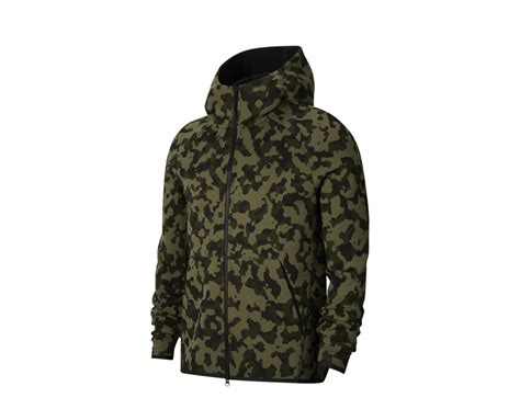 Nike Sportswear Camo Print Tech Fleece Green Men S Hoodie Cj5975 222 Medium Ebay