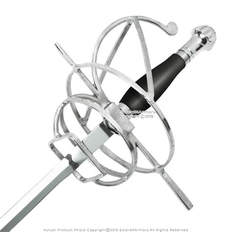 Maybe you would like to learn more about one of these? Medieval Renaissance Rapier Fencing Sword with Swept Hilt ...