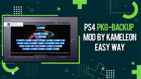 How To Backup Ps4 Games Apps Pkg With Pkg Backup By Kameleon Youtube