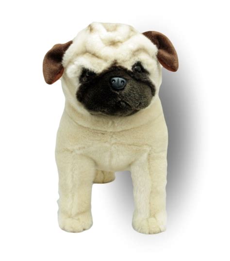 Pug Dog Standing Stuffed Animal Pugley 1640cm Soft Plush Toy