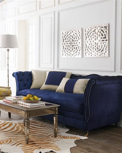 Although you may not think that a blue velvet couch would be difficult to. Cute decor: sofá azul - Niina Secrets