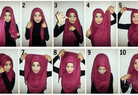 Теплый вариант хиджаба как повязать многослойный платок видео