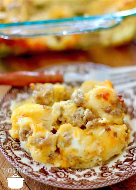 Sausage Egg And Cheese Biscuit Casserole The Country Cook