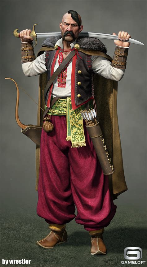 Artstation Cossack Warrior Render